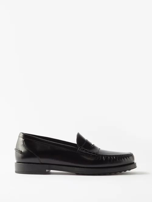 Gammo Basso Leather Loafers - Womens - Black