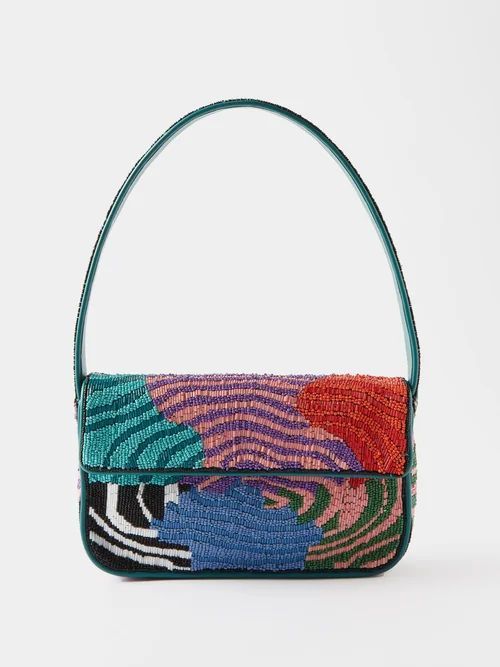 Tommy Beaded Faux-leather Shoulder Bag - Womens - Multi