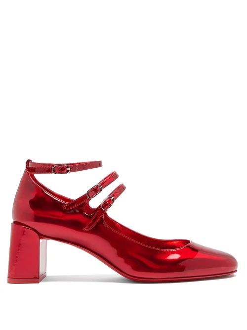 Vernica 55 Patent-leather Pumps - Womens - Red