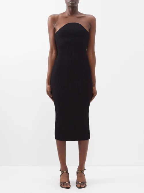 Rummer Ribbed-knit Dress - Womens - Black