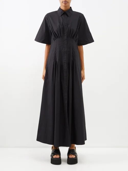 Oakley Cotton Shirt Dress - Womens - Black