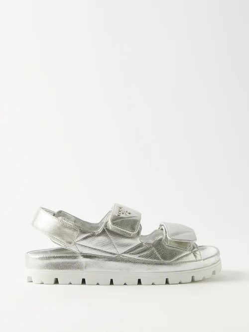 Fussbett 20 Quilted-leather Sandals - Womens - Silver