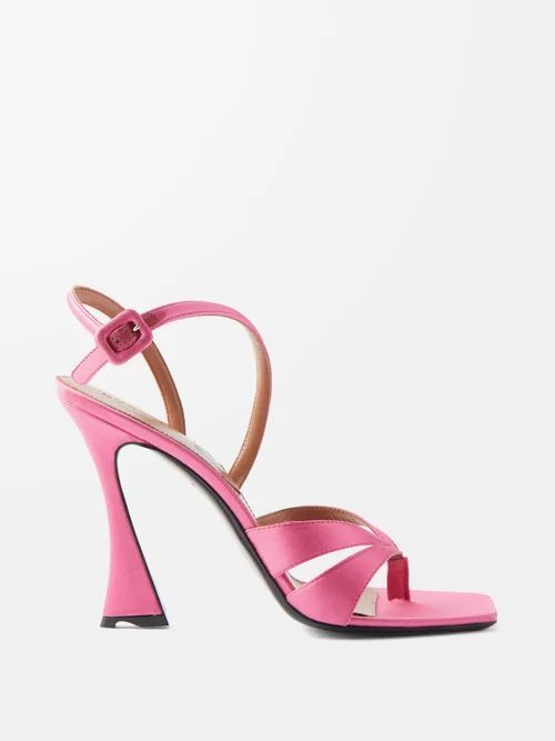 Raya Satin Sandals - Womens - Pink