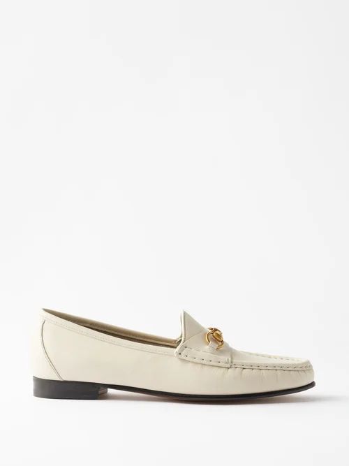 1953 Horsebit Leather Loafers - Womens - White