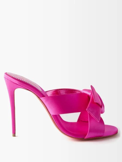 Matricia 100 Satin Sandals - Womens - Pink