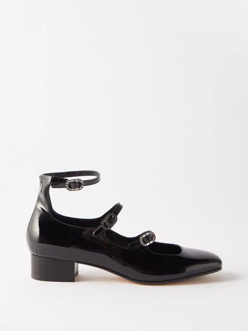 Alexia 35 Patent-leather Mary Jane Shoes - Womens - Black