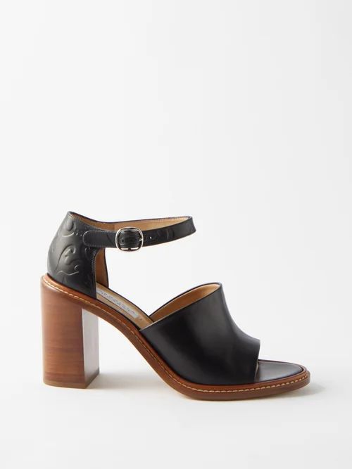 Beau 90 Leather Sandals - Womens - Black