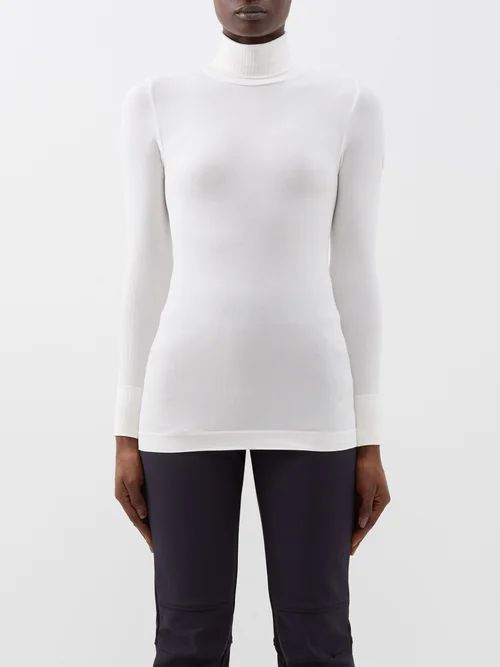 Alisier Ii Roll-neck Thermal Base-layer Sweater - Womens - White
