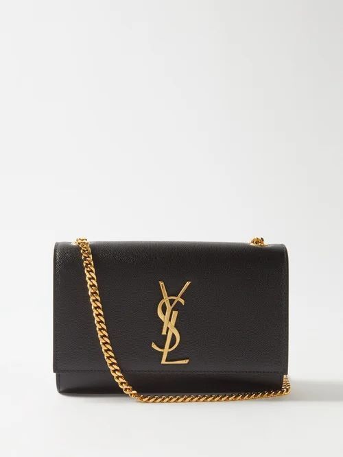 Kate Grained Leather Cross-body Bag - Womens - Black