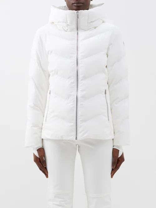 Delphine Ii Hooded Ski Jacket - Womens - White