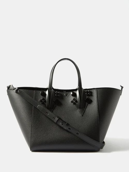 Cabachic Small Spike-embellished Leather Tote Bag - Womens - Black