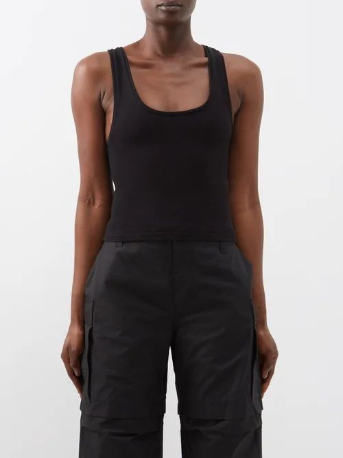 Wardrobe. nyc - Scoop-neck Ribbed-knit Tank Top - Womens - Black