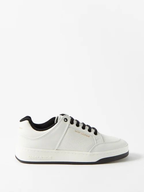 Sl/61 Leather Trainers - Womens - White Black