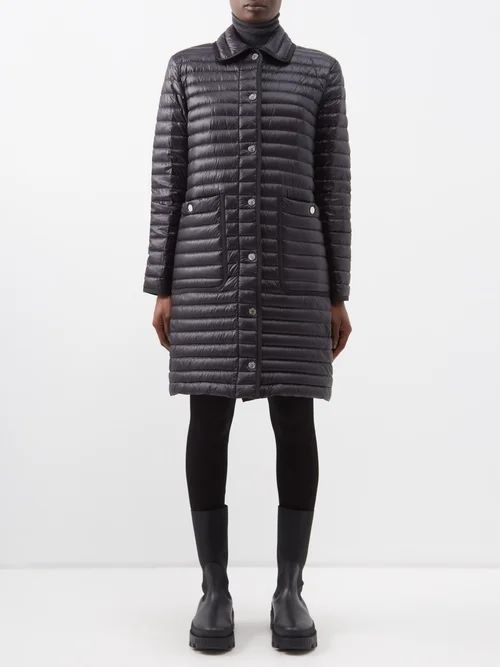 Nettes Quilted Down Coat - Womens - Black