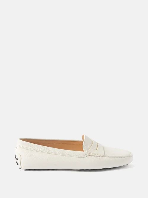 Gommini Leather Loafers - Womens - White