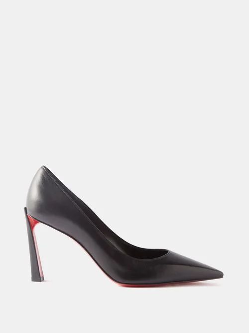 Condora 85 Slanted-heel Leather Pumps - Womens - Black