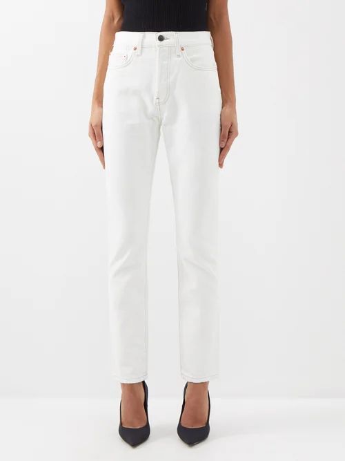 Wardrobe. nyc - High-rise Slim-leg Jeans - Womens - White