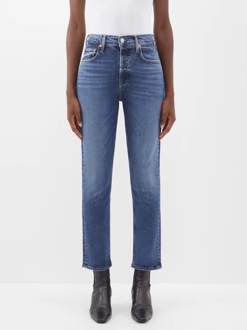 Charlotte High-rise Straight-leg Jeans - Womens - Mid Denim