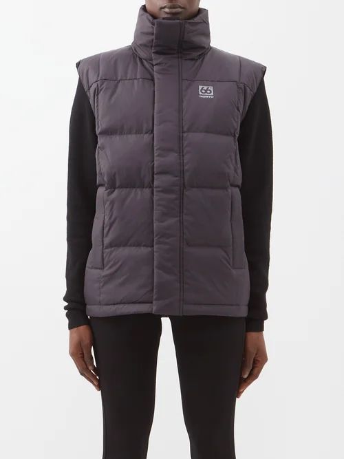 Dyngja Quilted Down Gilet - Womens - Black