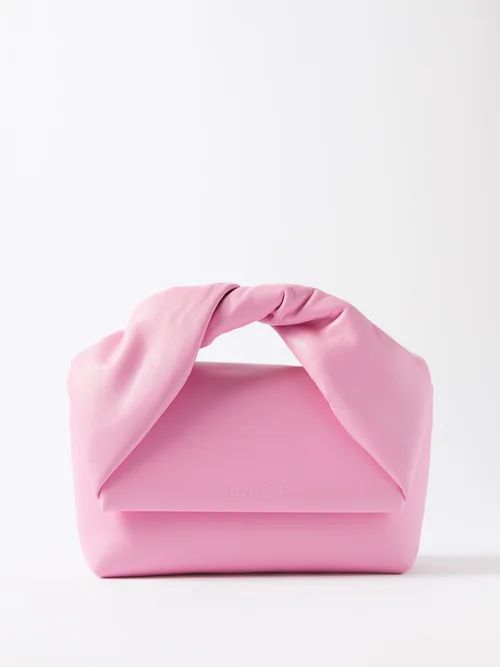 Twister Medium Leather Cross-body Bag - Womens - Pink