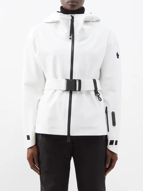 Teche Belted Ski Jacket - Womens - White