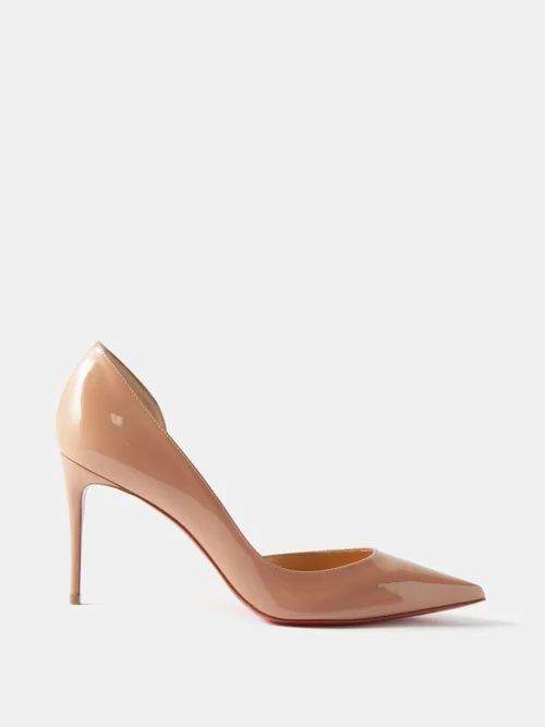 Iriza 85 Patent-leather D'orsay Pumps - Womens - Nude