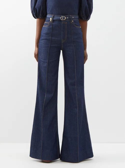 High-rise Wide-leg Jeans - Womens - Denim