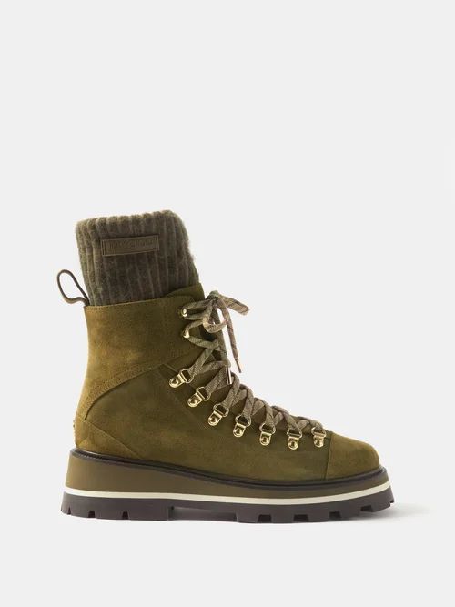 Chike Leather Ankle Boots - Womens - Green