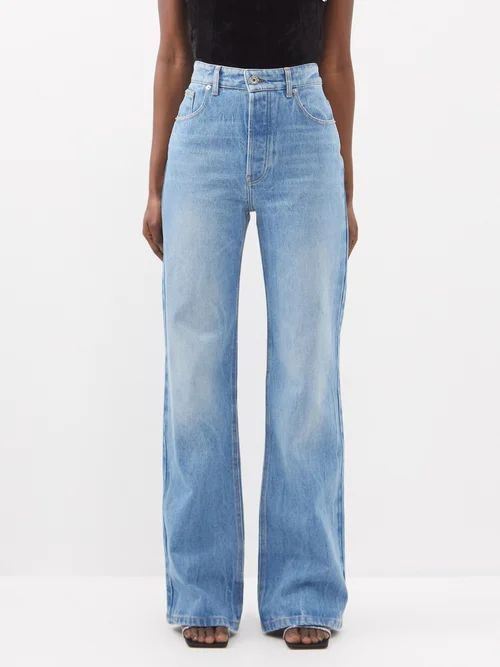 High-waist Straight-leg Jeans - Womens - Denim