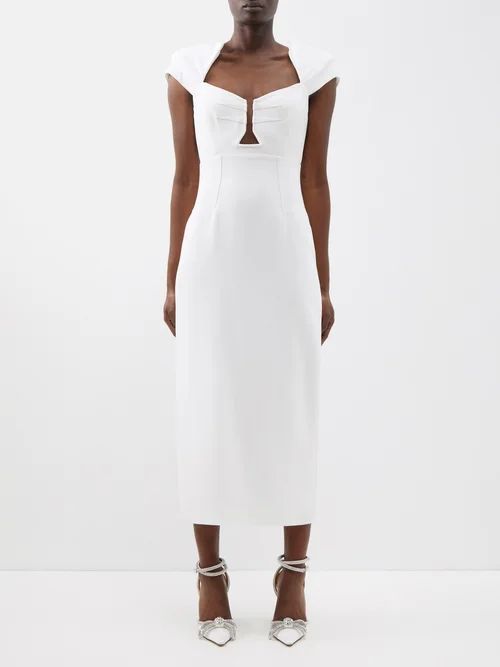 Cutout Cady Midi Dress - Womens - White