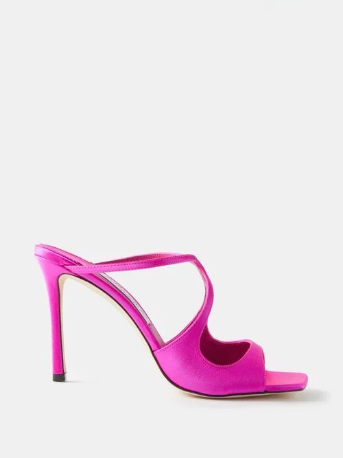 Anise 95 Satin Sandals - Womens - Pink