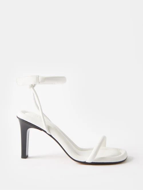Katree 85 Padded Leather Sandals - Womens - Off White