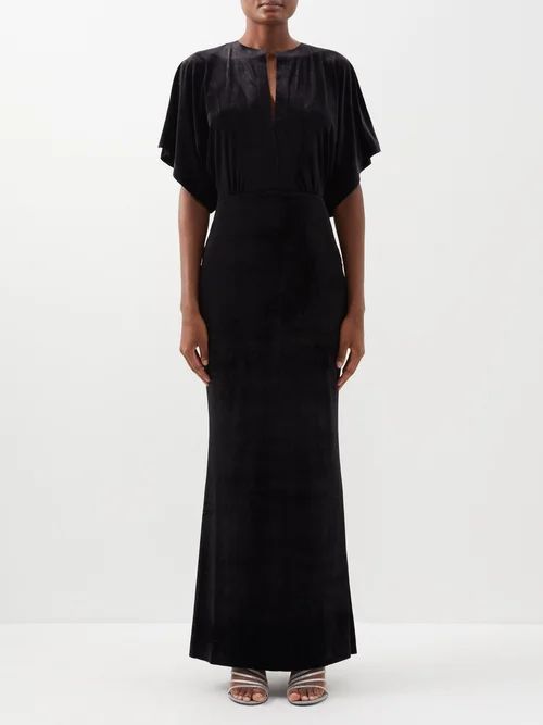 Obie Velvet Gown - Womens - Black