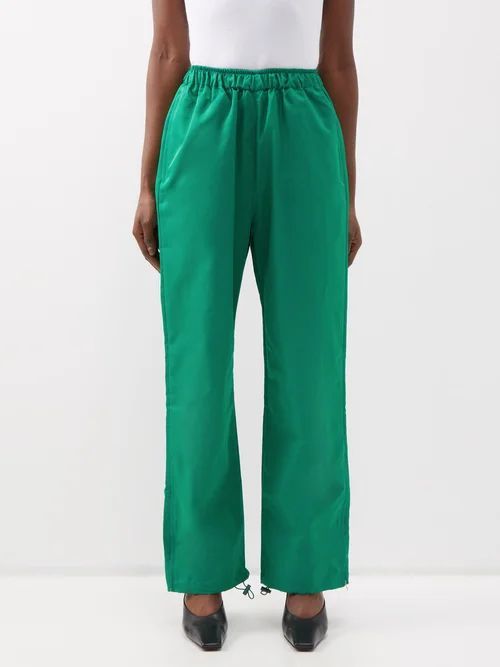 Kevin Zip-cuff Technical Track Pants - Womens - Green