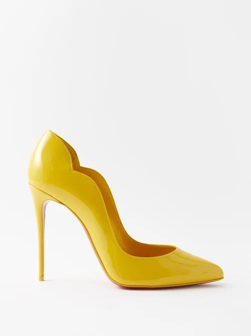 Hot Chick 100 Patent-leather Pumps - Womens - Yellow