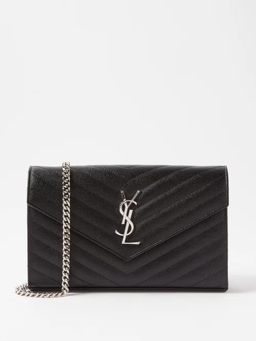 Monogram Quilted-leather Cross-body Bag - Womens - Black
