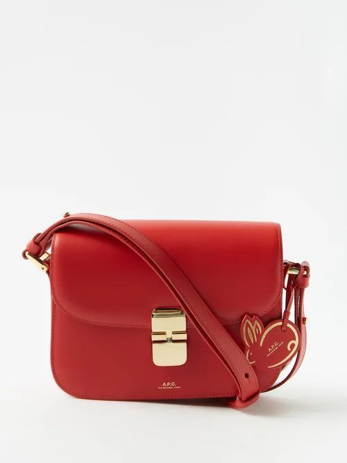 Grace Small Smooth-leather Shoulder Bag - Womens - Red