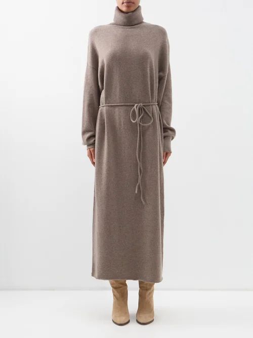 No.209 Attraction Stretch-cashmere Maxi Dress - Womens - Brown