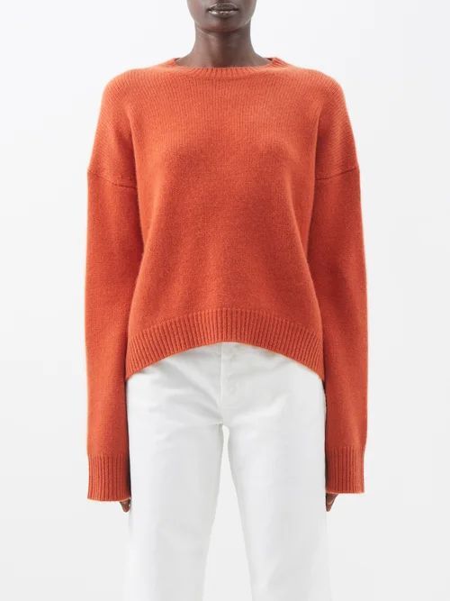 The Ivy Cashmere Sweater - Womens - Dark Orange