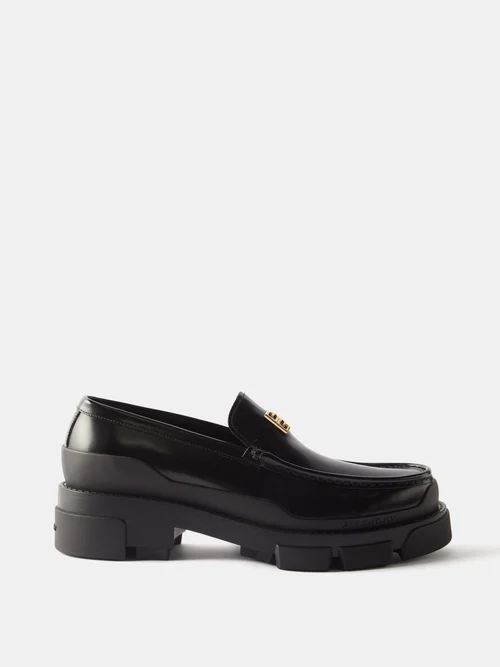 Terra Leather Loafers - Womens - Black