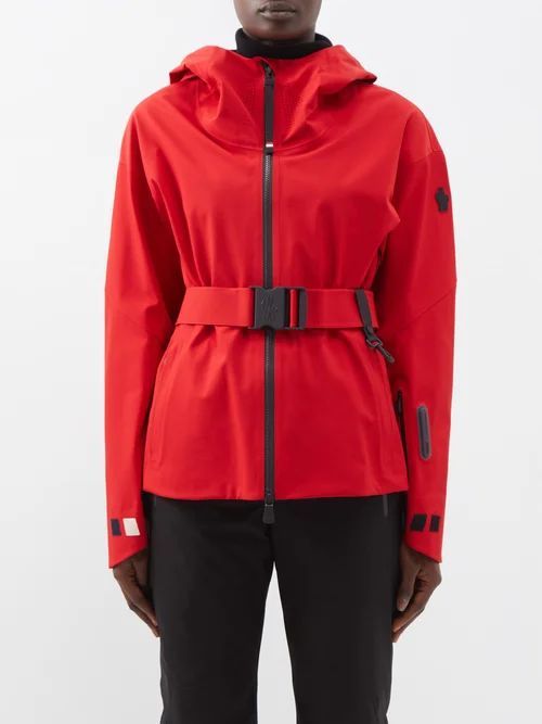 Teche Belted Ski Jacket - Womens - Red