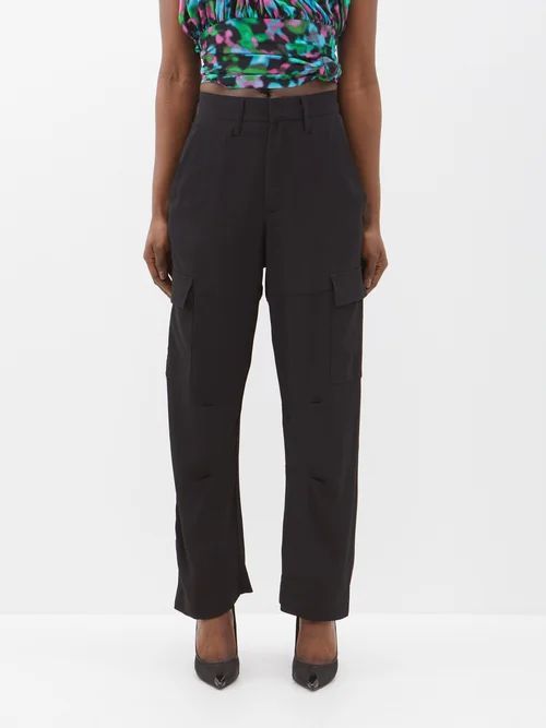 X Lutz Huelle Morgan Cargo Trousers - Womens - Black