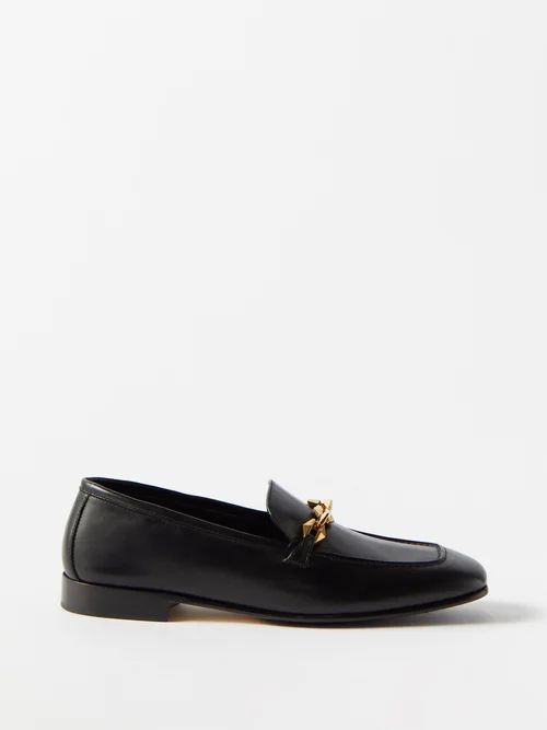 Tilda Leather Loafers - Womens - Black