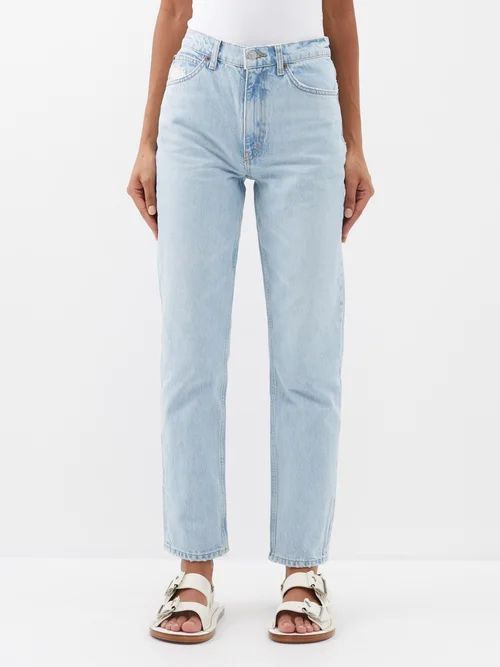 70s Straight-leg Jeans - Womens - Light Denim