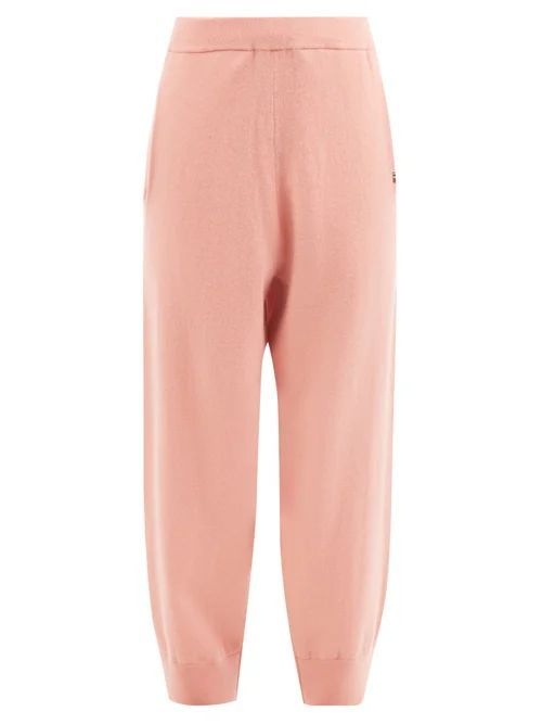 No.197 Rudolf Stretch-cashmere Track Pants - Womens - Pink