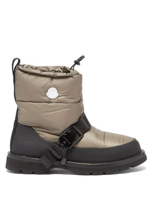 Mhyke Short Quilted-nylon Snow Boots - Womens - Black Grey