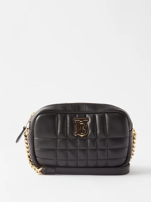 Lola Mini Quilted-leather Cross-body Bag - Womens - Black