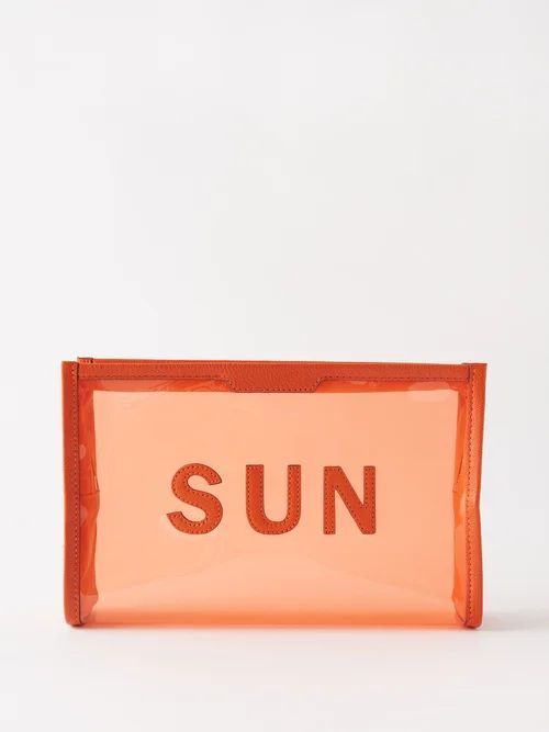 Sun Rubber Pouch - Womens - Orange