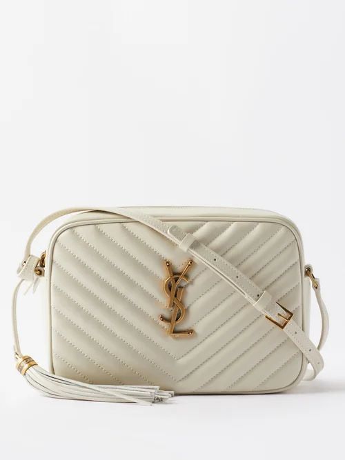 Lou Medium Quilted-leather Cross-body Bag - Womens - White