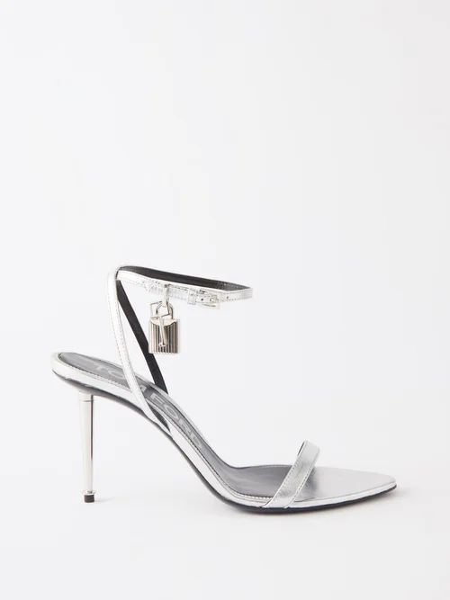 Naked 85 Leather Sandals - Womens - Silver